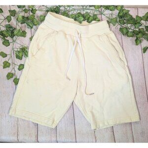 $188 John Elliott Crimson French Terry Shorts Malibu YELLOW Men’s Size 1 SM READ